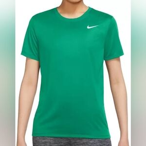 Nike Dri Fit Legend Short Sleeve Green T-Shirt Size S